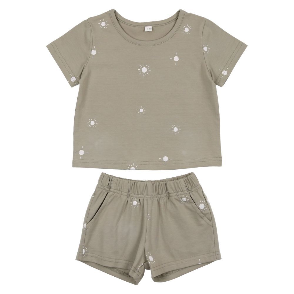 Pouf Baby's Sun Print Set